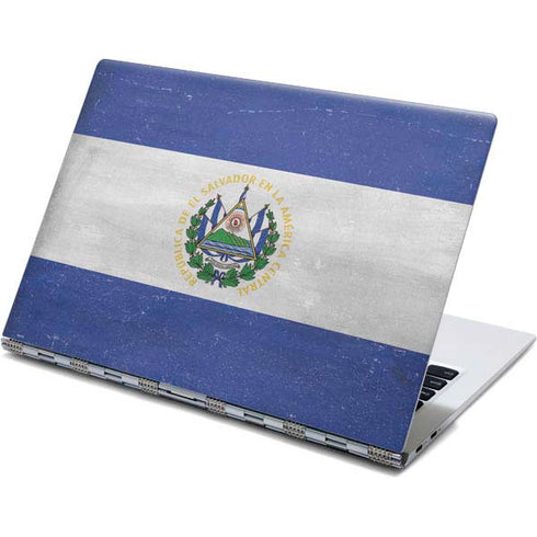 El Salvador Flag Distressed Yoga 910 2-in-1 14in Touch-Screen Skin